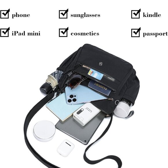 Multi-Pocket Lightweight Handbag - Stylish Crossbody Tote for Daily Adventures - Picture 8 of 8